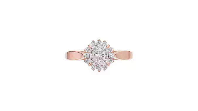 Princess Diamond Engagement Ring For Women