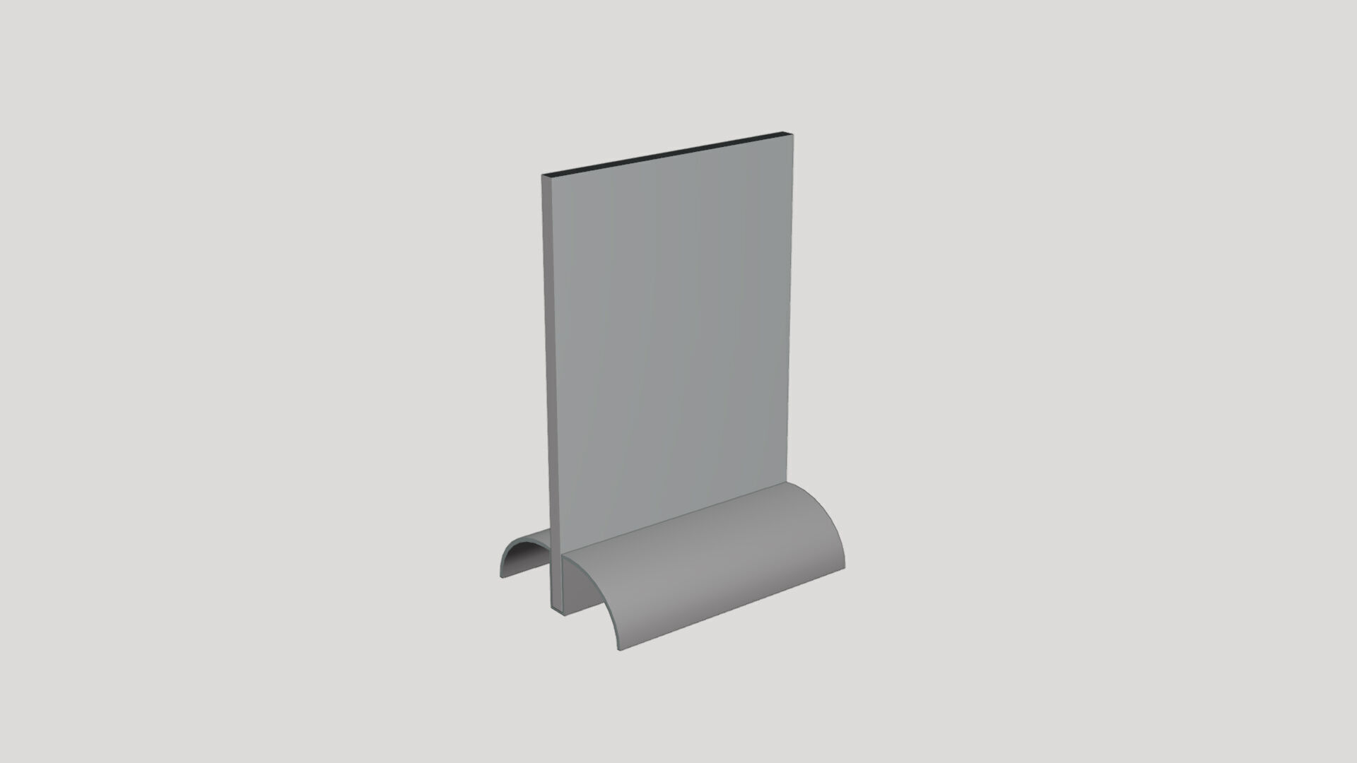 Basic Desk Stand - Geometry Only No Textures No Materials 3D model_4