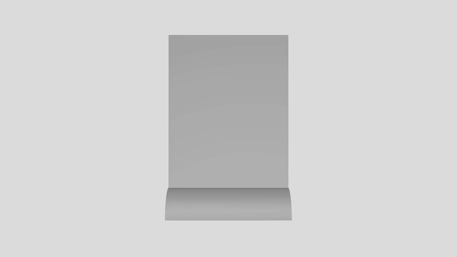 Basic Desk Stand - Geometry Only No Textures No Materials 3D model_0