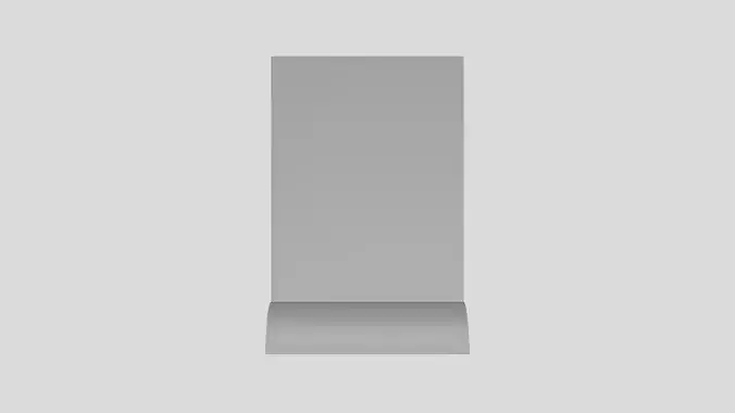 Basic Desk Stand - Geometry Only No Textures No Materials 3D model