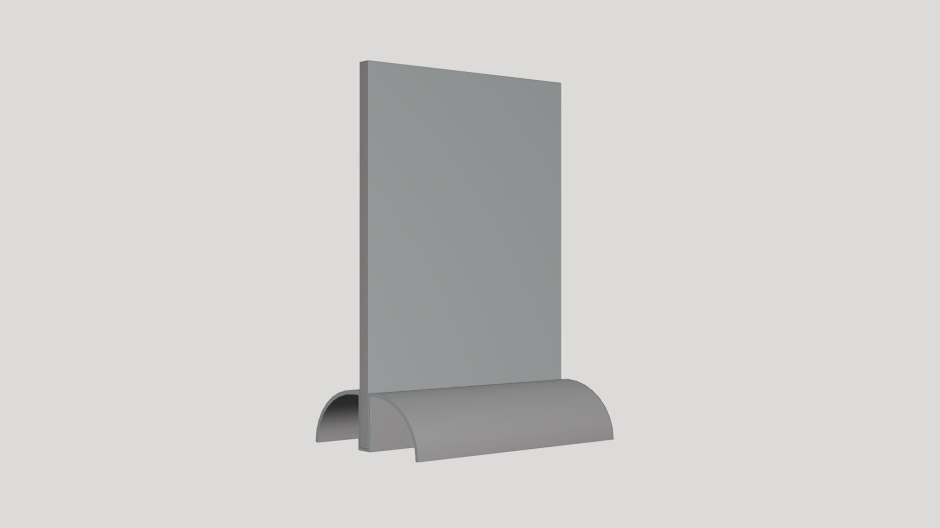 Basic Desk Stand - Geometry Only No Textures No Materials 3D model_3