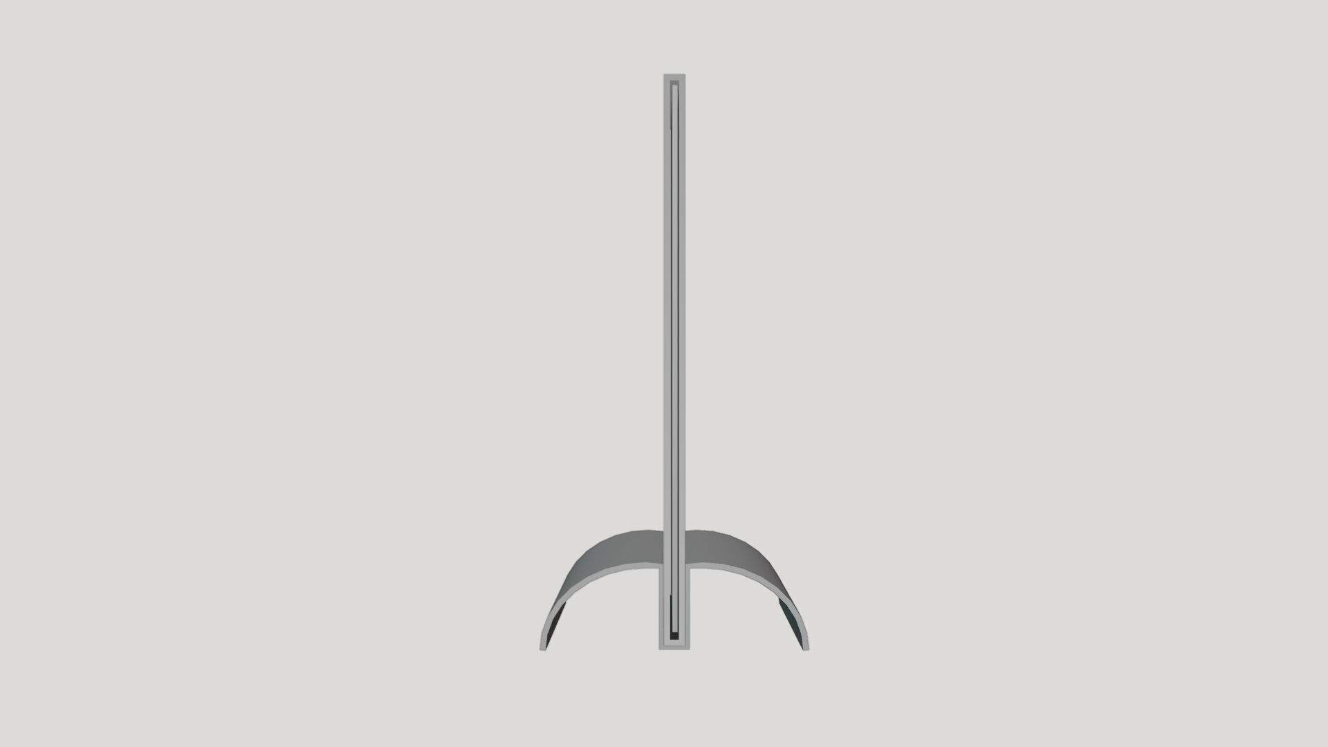 Basic Desk Stand - Geometry Only No Textures No Materials 3D model_1