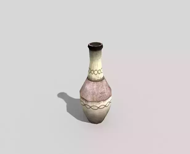 low poly wine vase Low-poly 3D model