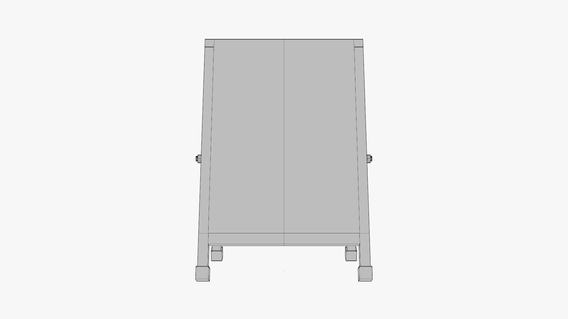 Basic A-Frame Stand - Geometry Only No Textures No Materials 3D model_5