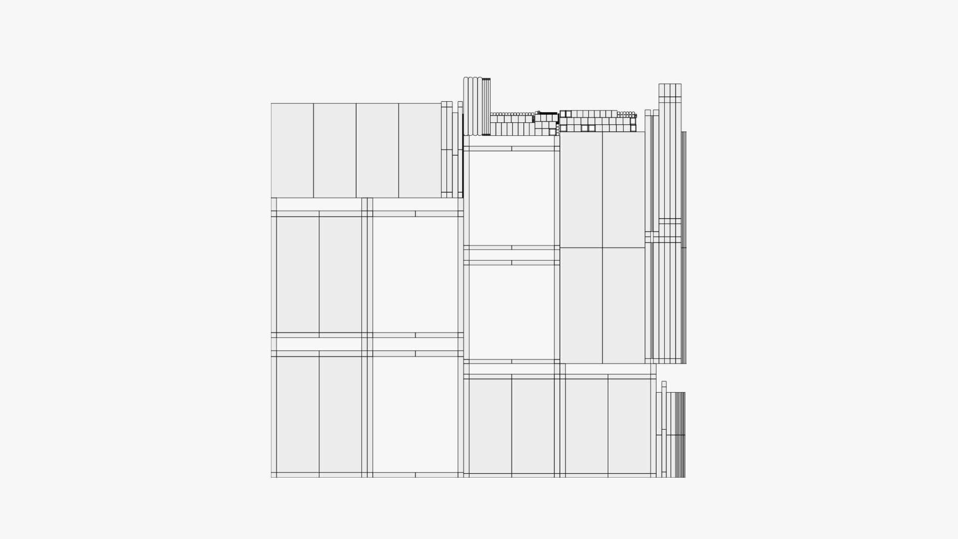 Basic A-Frame Stand - Geometry Only No Textures No Materials 3D model_6
