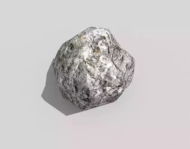 low poly rock Low-poly 3D model