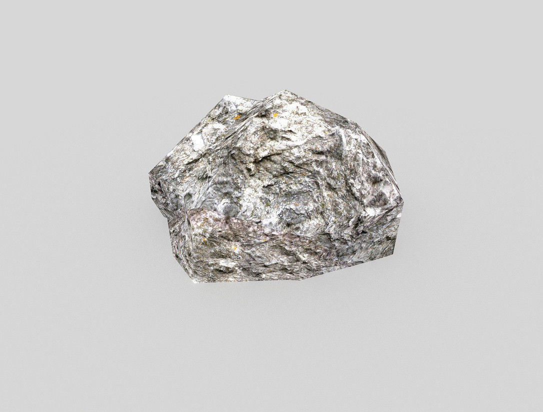low poly rock Low-poly 3D model_4