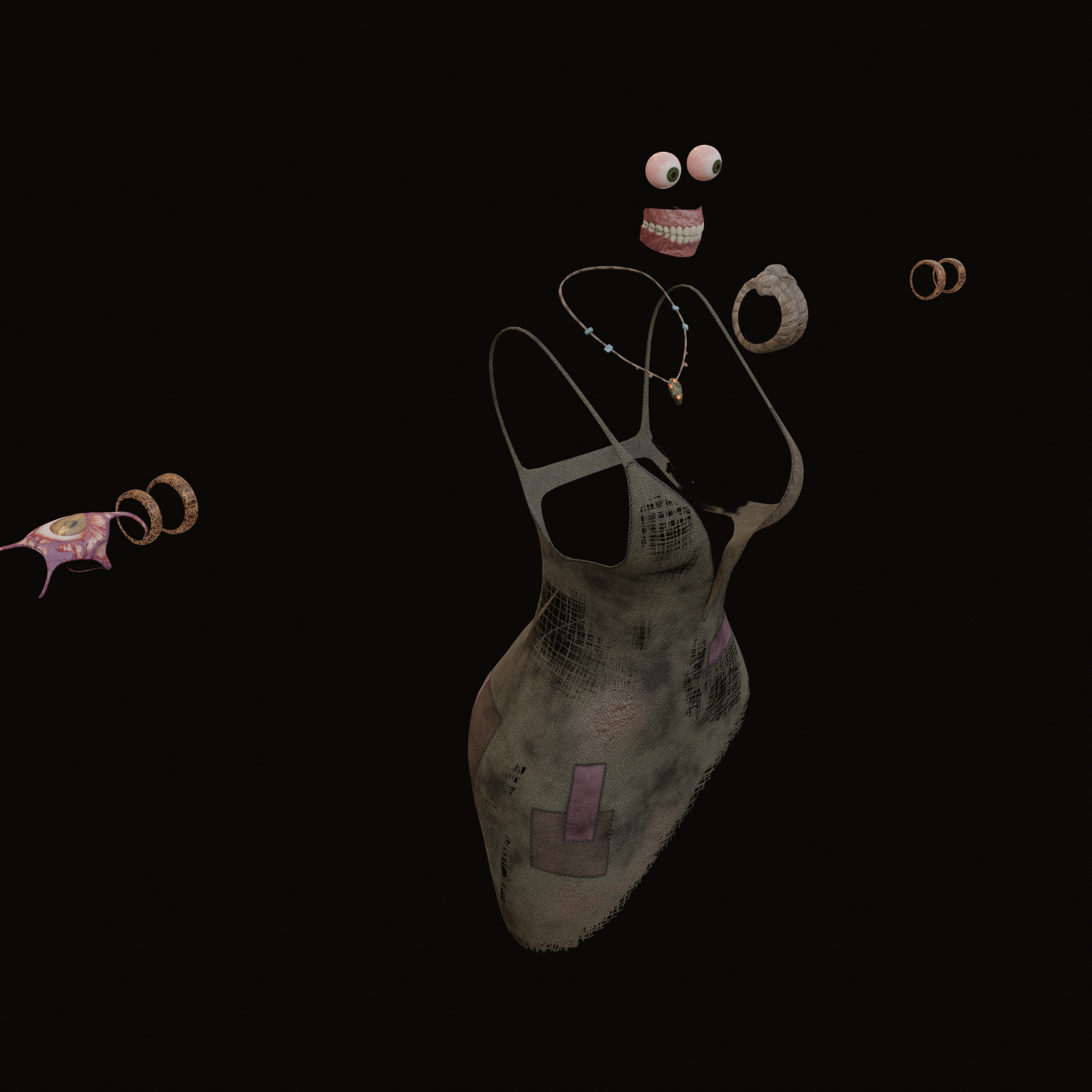 Zombie Witch 3D model_10