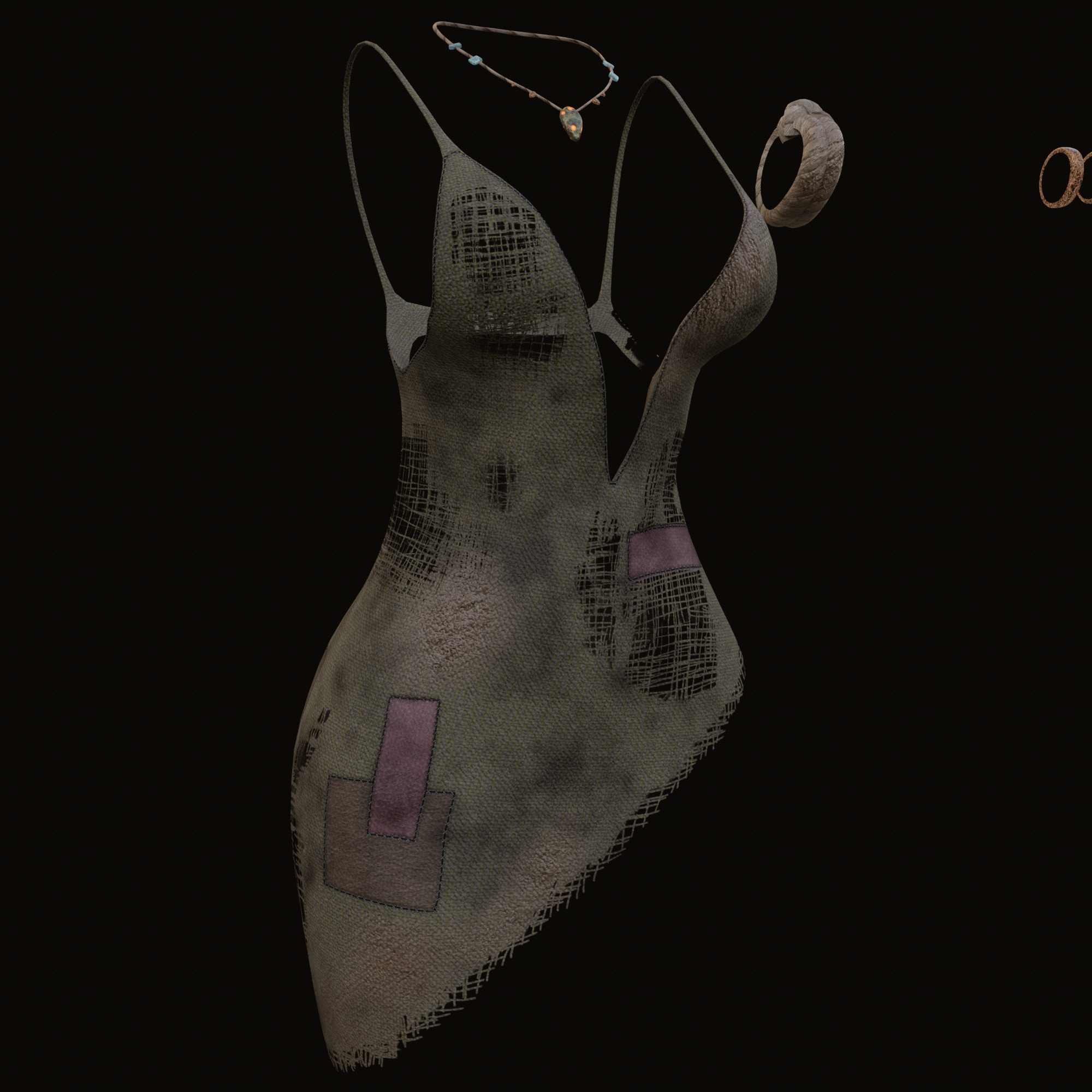 Zombie Witch 3D model_11