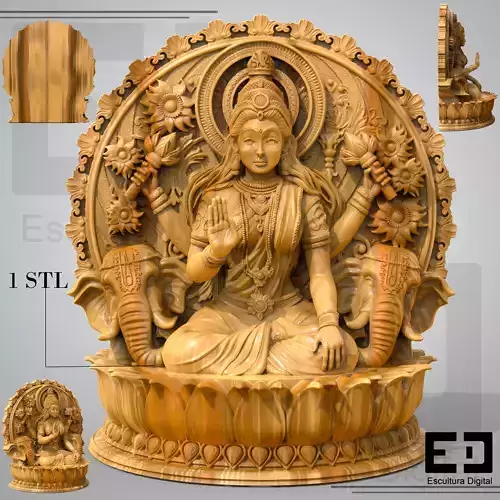 Lakshmi  Divine Portal 3D print model
