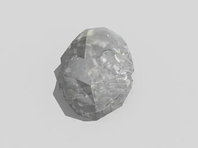 low poly rock