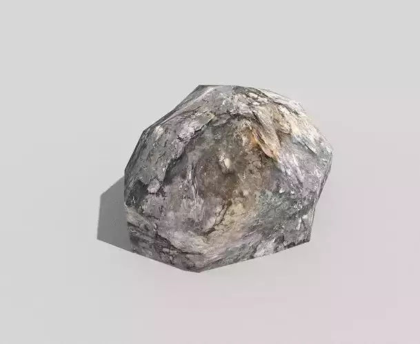 low poly rock
