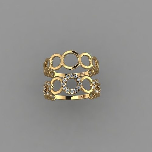Circle Ring Halo Ring STL 3D print model Free 3D print model