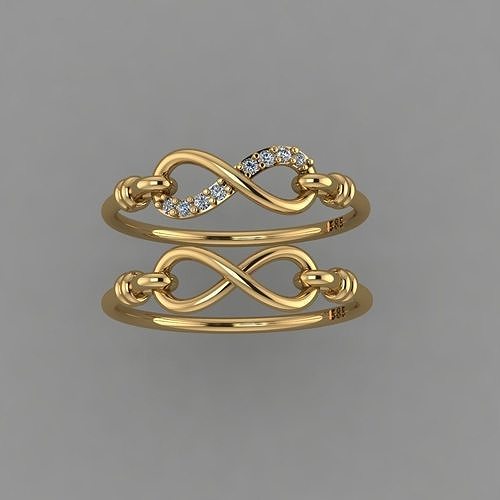 Infinity Ring STL 3D print model 3D print model