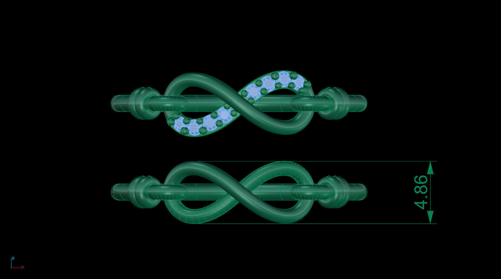 Infinity Ring STL 3D print model 3D print model_1