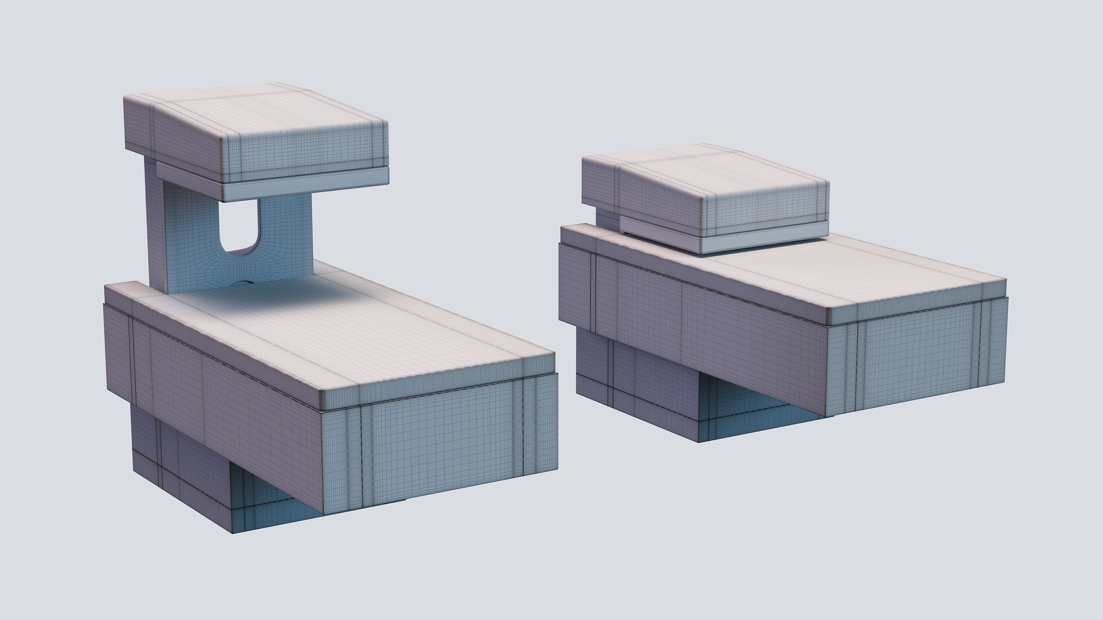 Wood and Glass Shelf Bracket 3D model_2