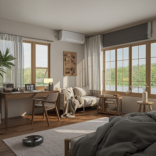 Luxe Serene Work and Rest Studio Sketchup 3D Model  3D model