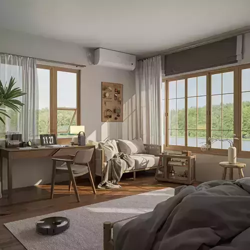 Luxe Serene Work and Rest Studio Sketchup 3D Model 