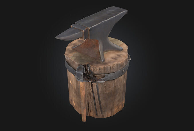 Blacksmiths Stand  The Crafting Corner of Iron and Fire 3D model