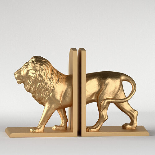 Lion Bookends 3D print model