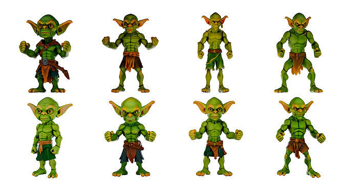 Toy Male Bald Goblin Batch 1 Free 3D model