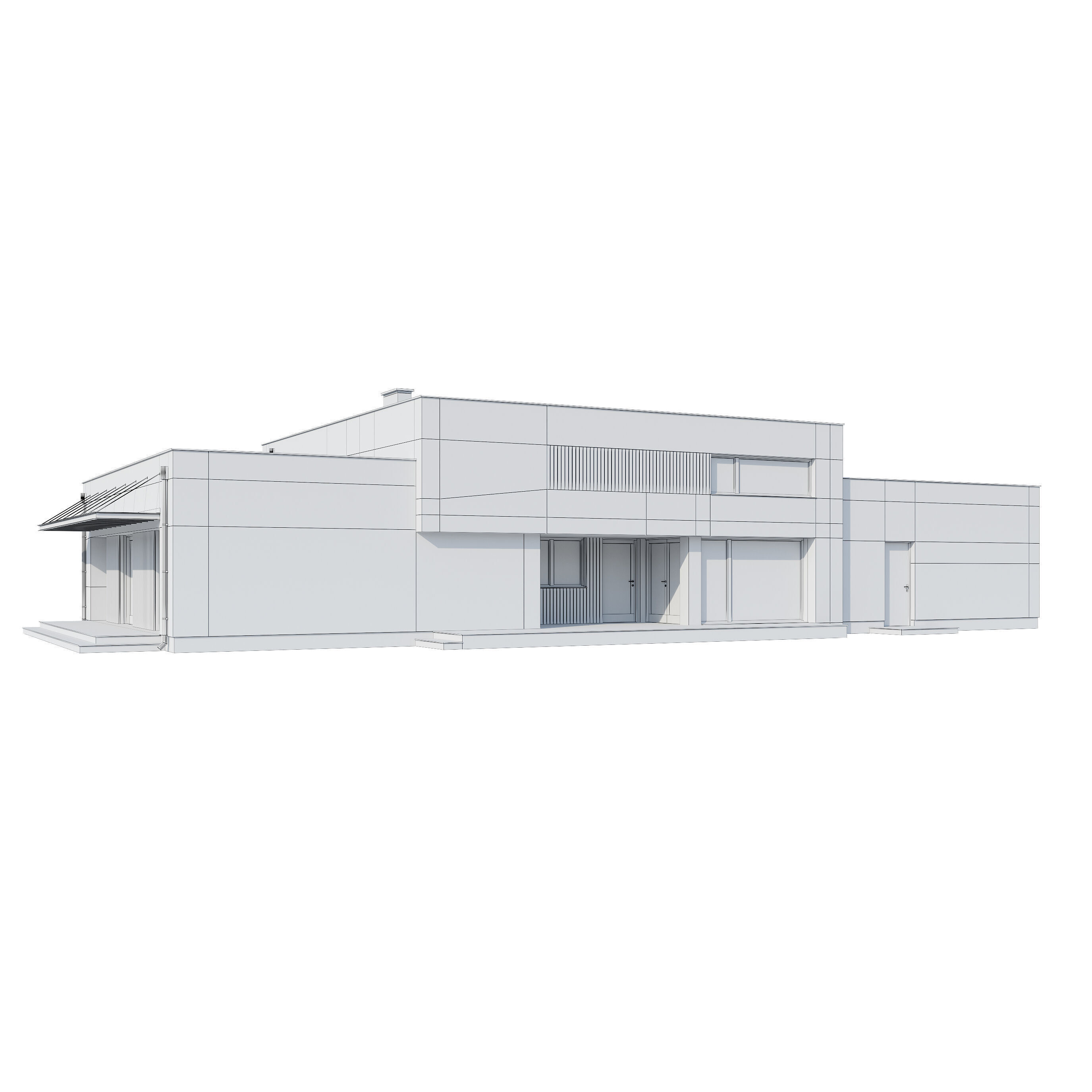 Modern house V110 3D model_19