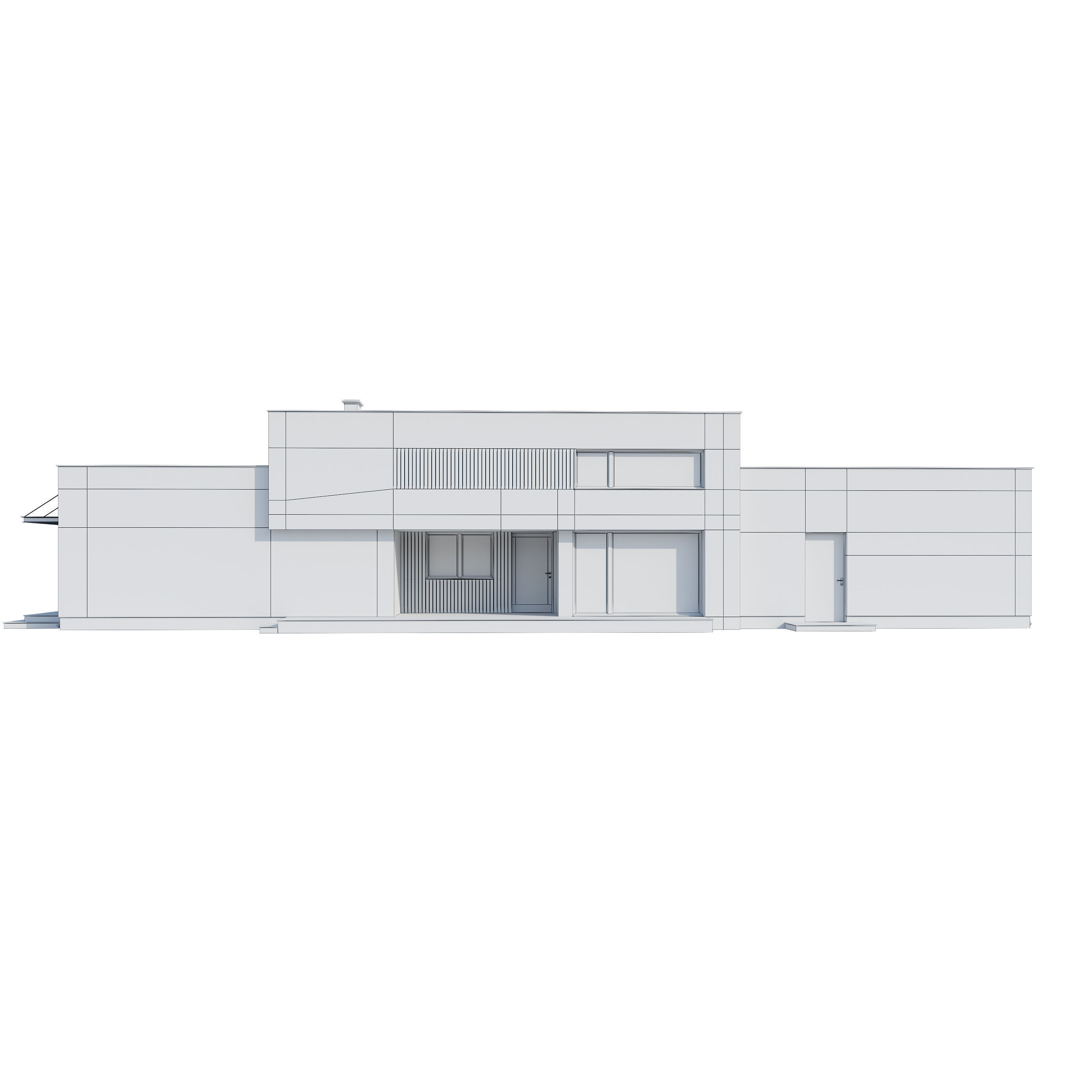 Modern house V110 3D model_5