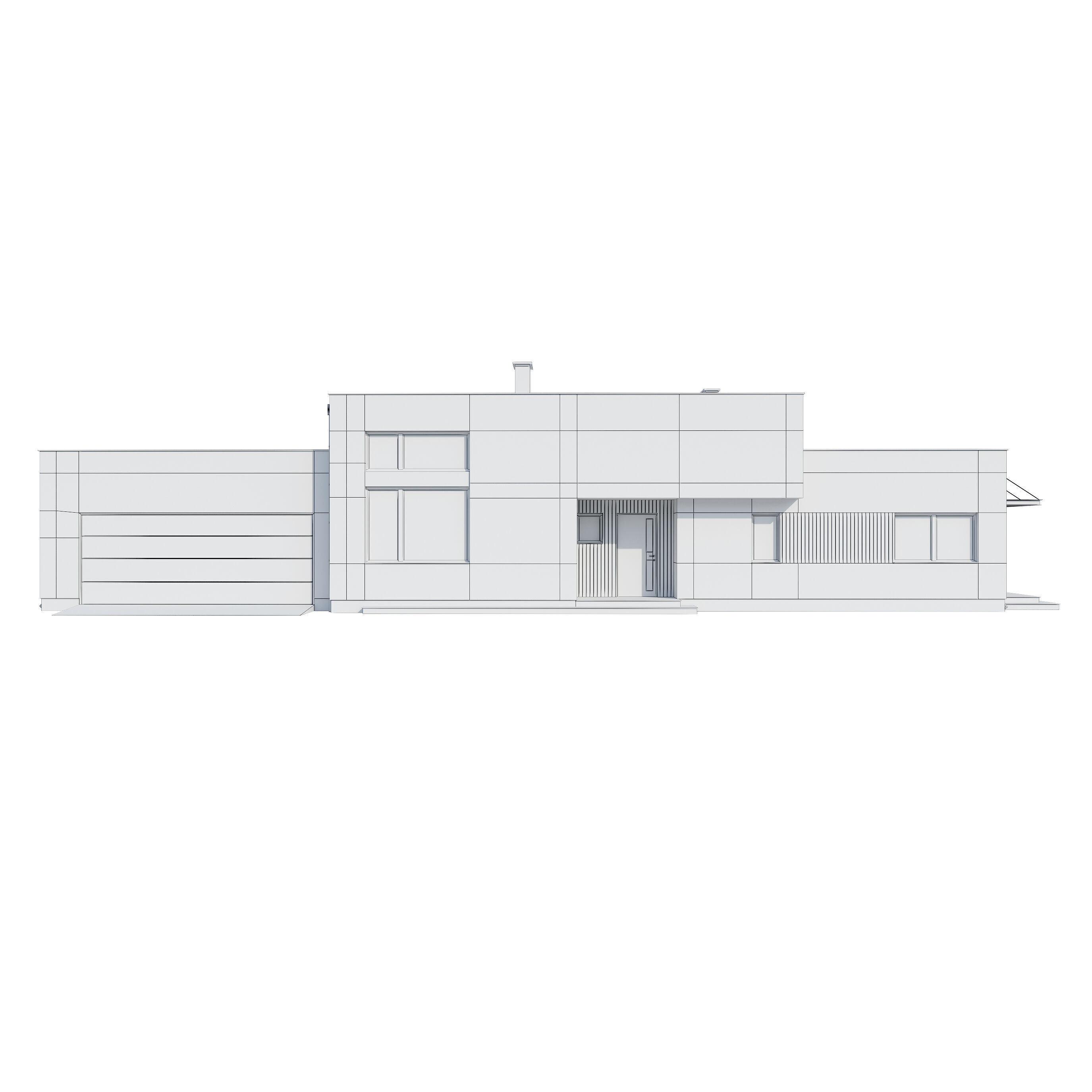 Modern house V110 3D model_22