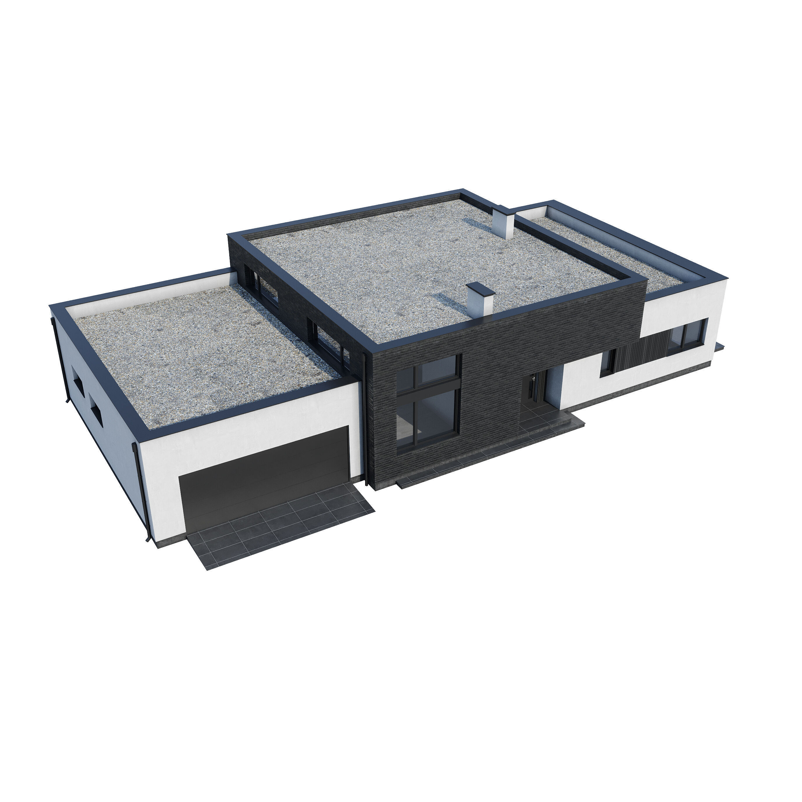 Modern house V110 3D model_16