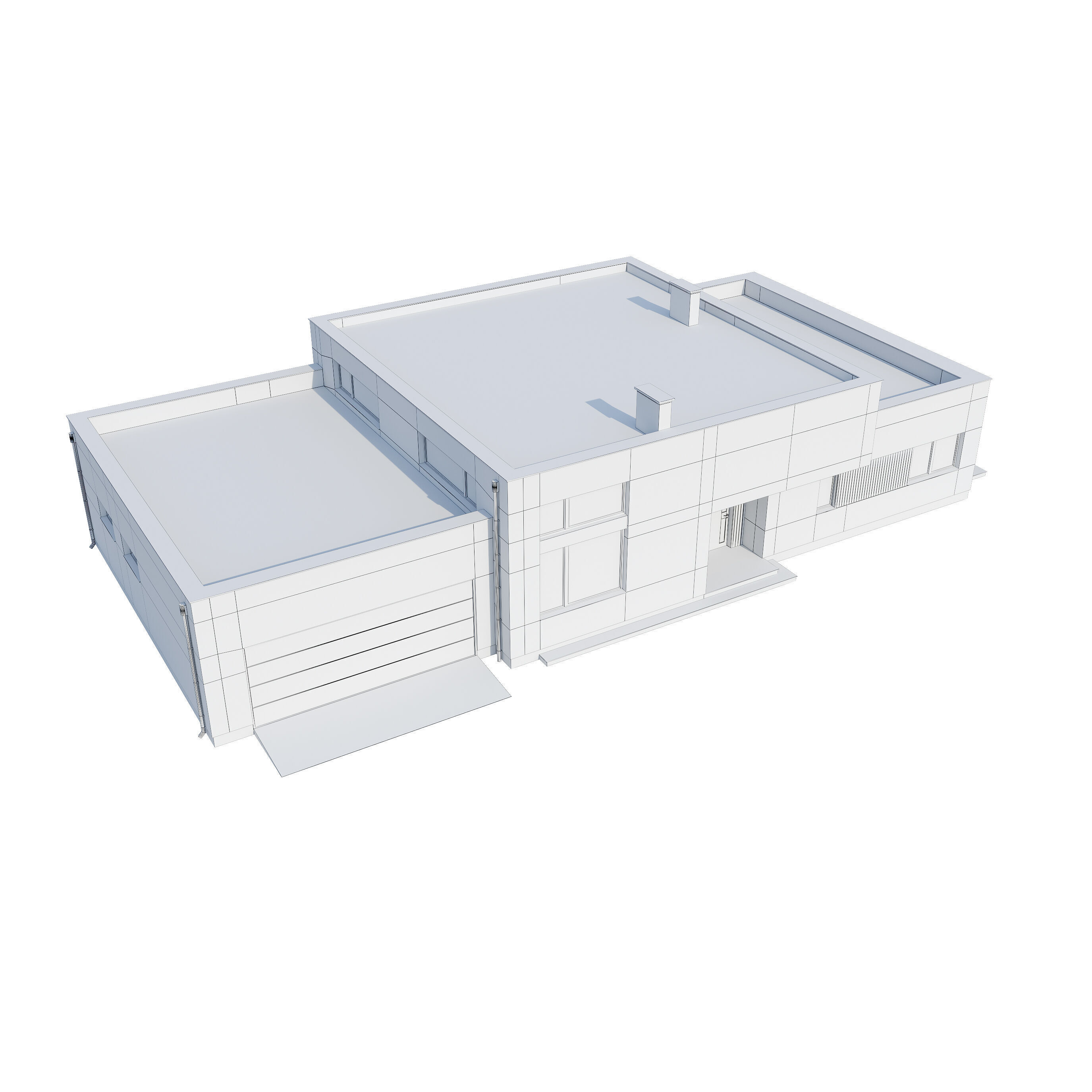 Modern house V110 3D model_26