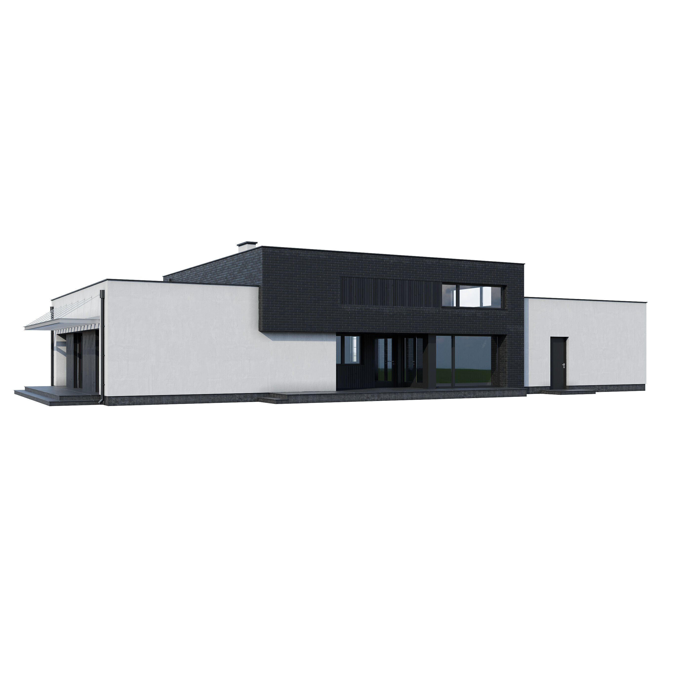 Modern house V110 3D model_9