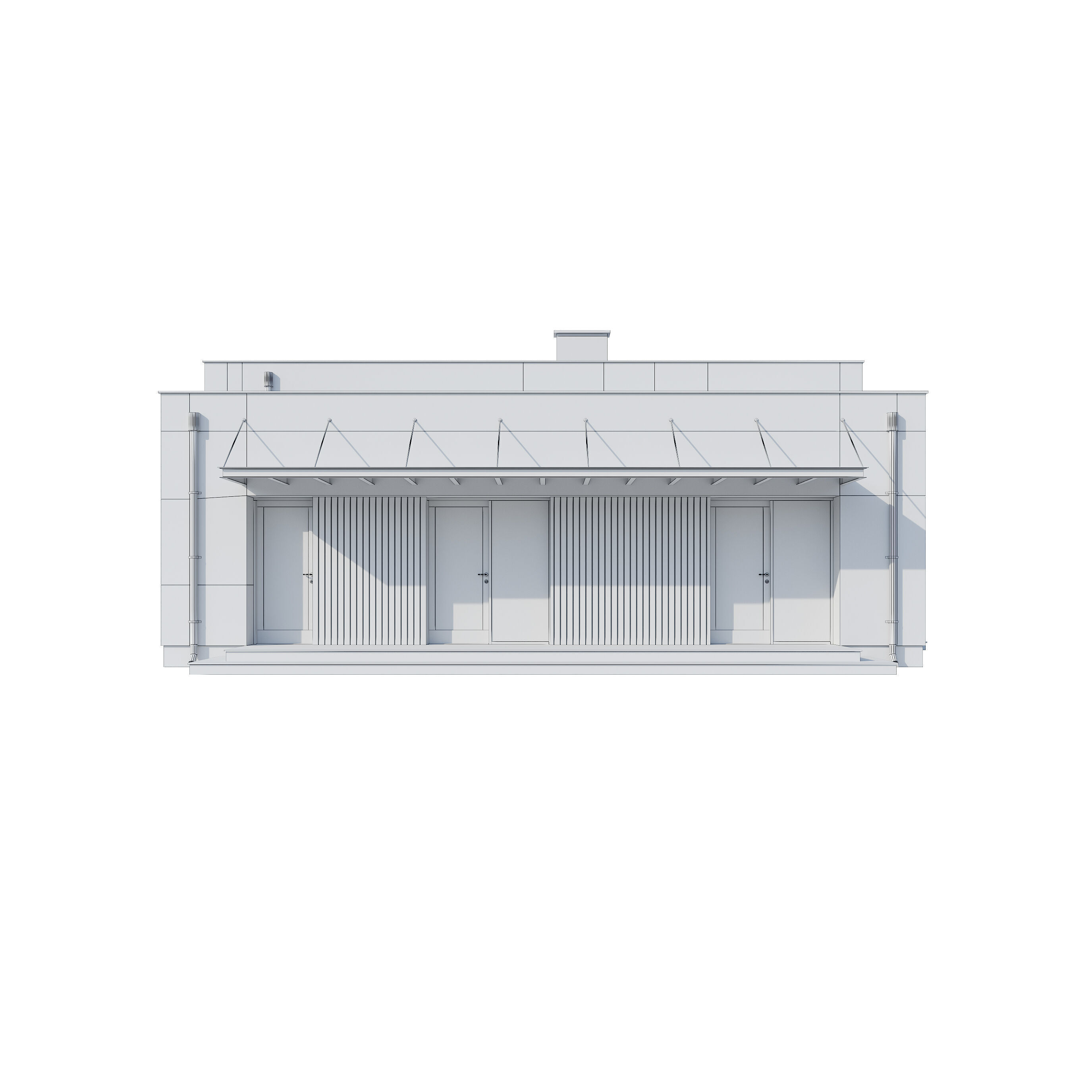 Modern house V110 3D model_23