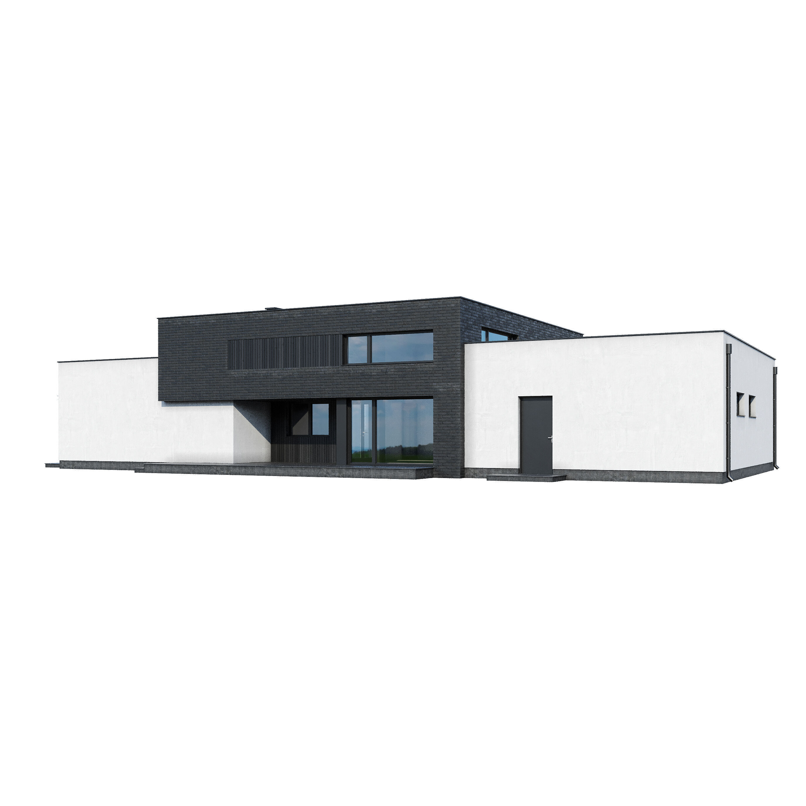 Modern house V110 3D model_10