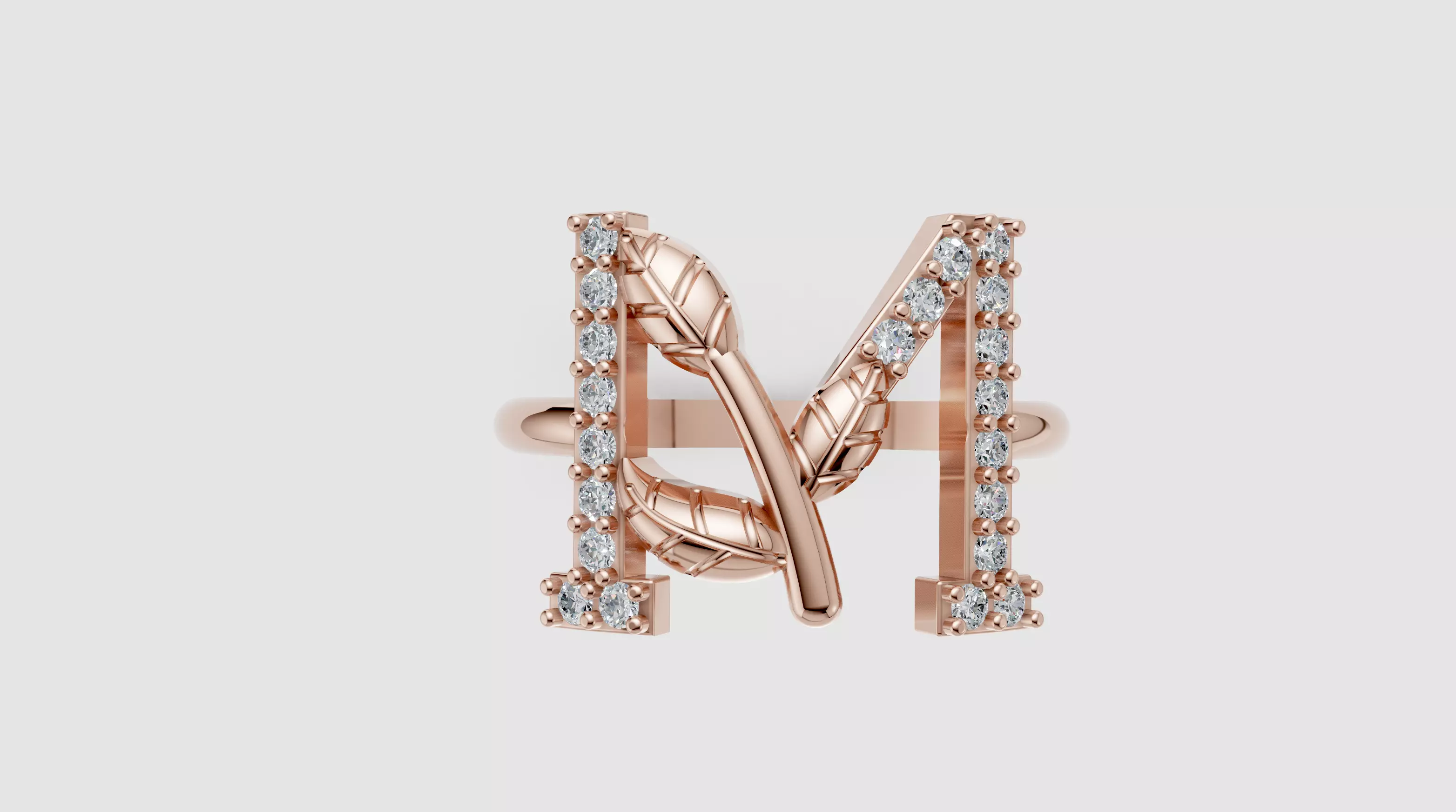 M Ring 3D print model