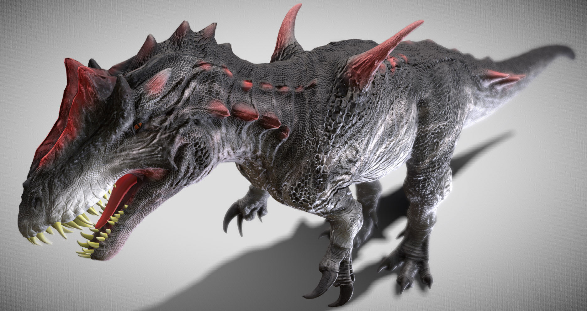 Megacarnox Dinosaur HybridV2 Low-poly 3D model_5