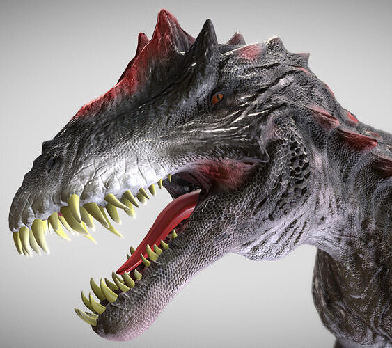 Megacarnox Dinosaur HybridV2 Low-poly 3D model