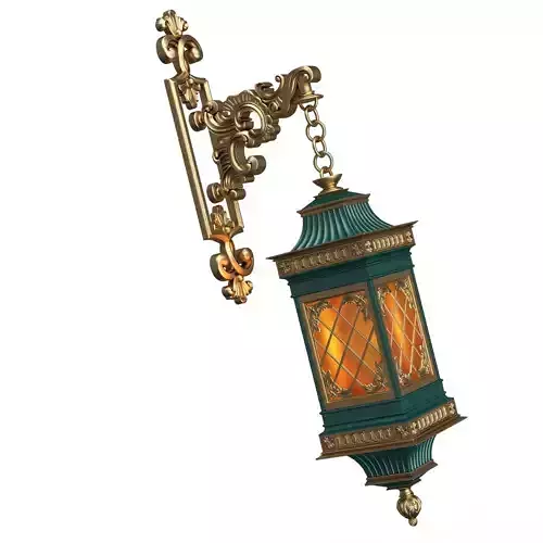 Classic Street Wall Light 0202 Low-poly 3D model