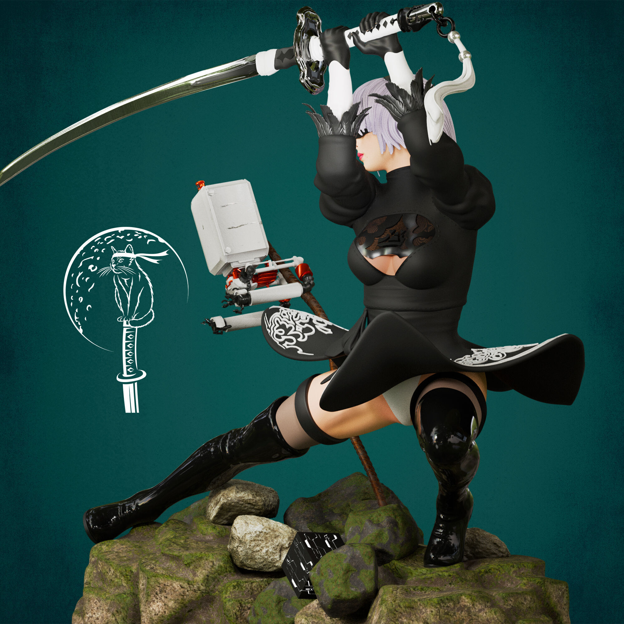 2b Nier Automata SFW and NSFW Ready For 3D Printing 3D print model_5