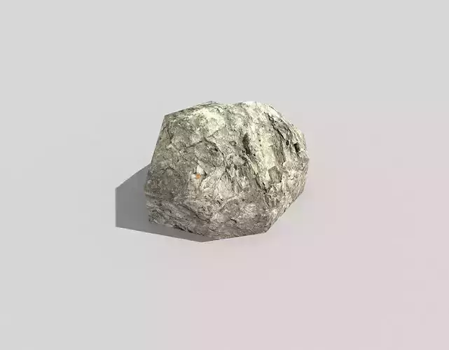 low poly rock Low-poly 3D model