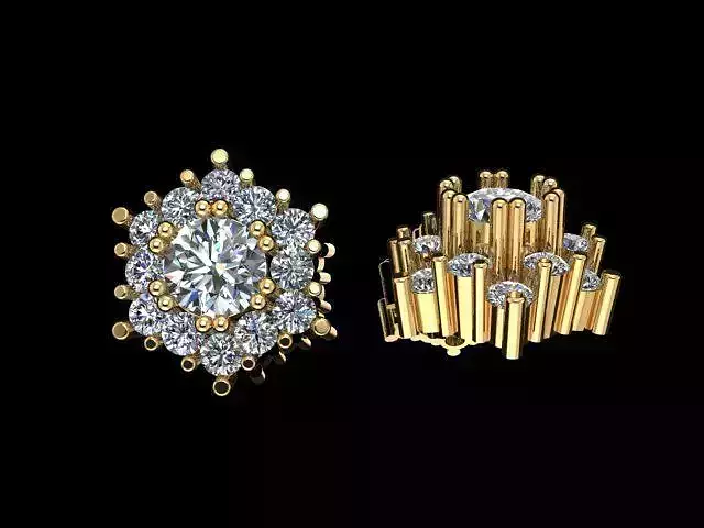 Nose Pin Earrings 3D print model
