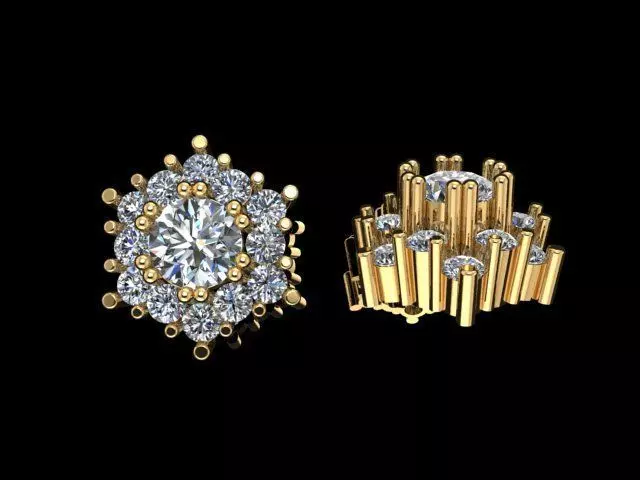 Nose Pin Earrings 3D print model