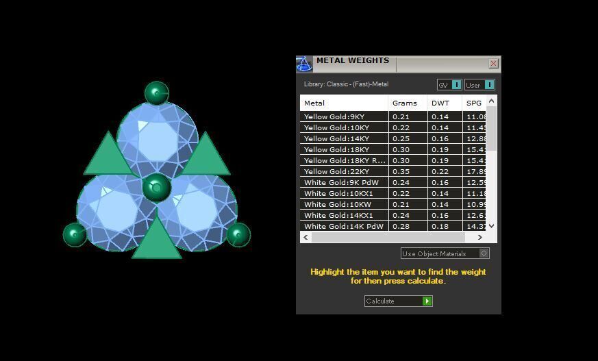 Triangle Shape Diamond Nose Pin 3D print model_4