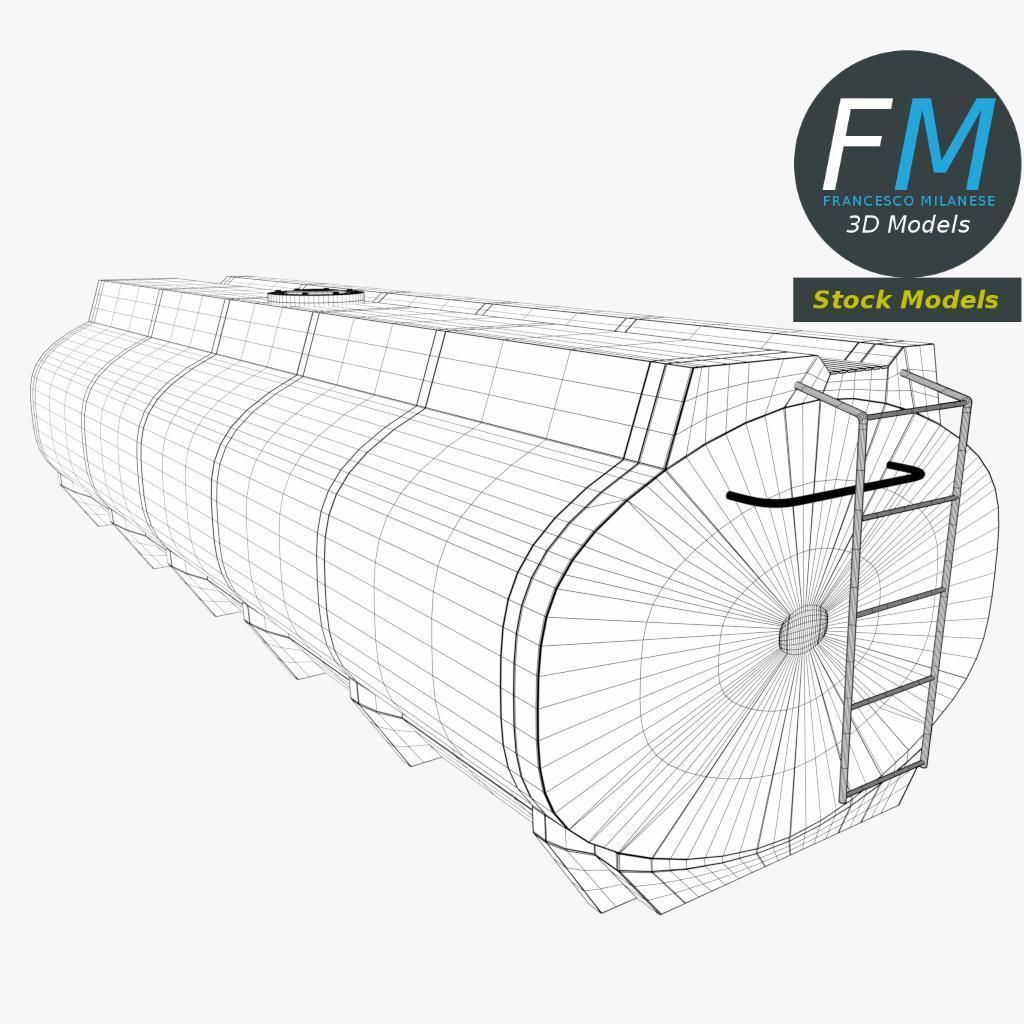 Gasoline tanker 3D model_7