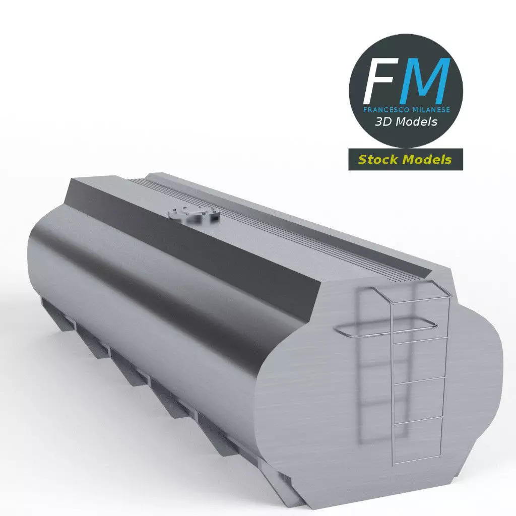 Gasoline tanker 3D model_0