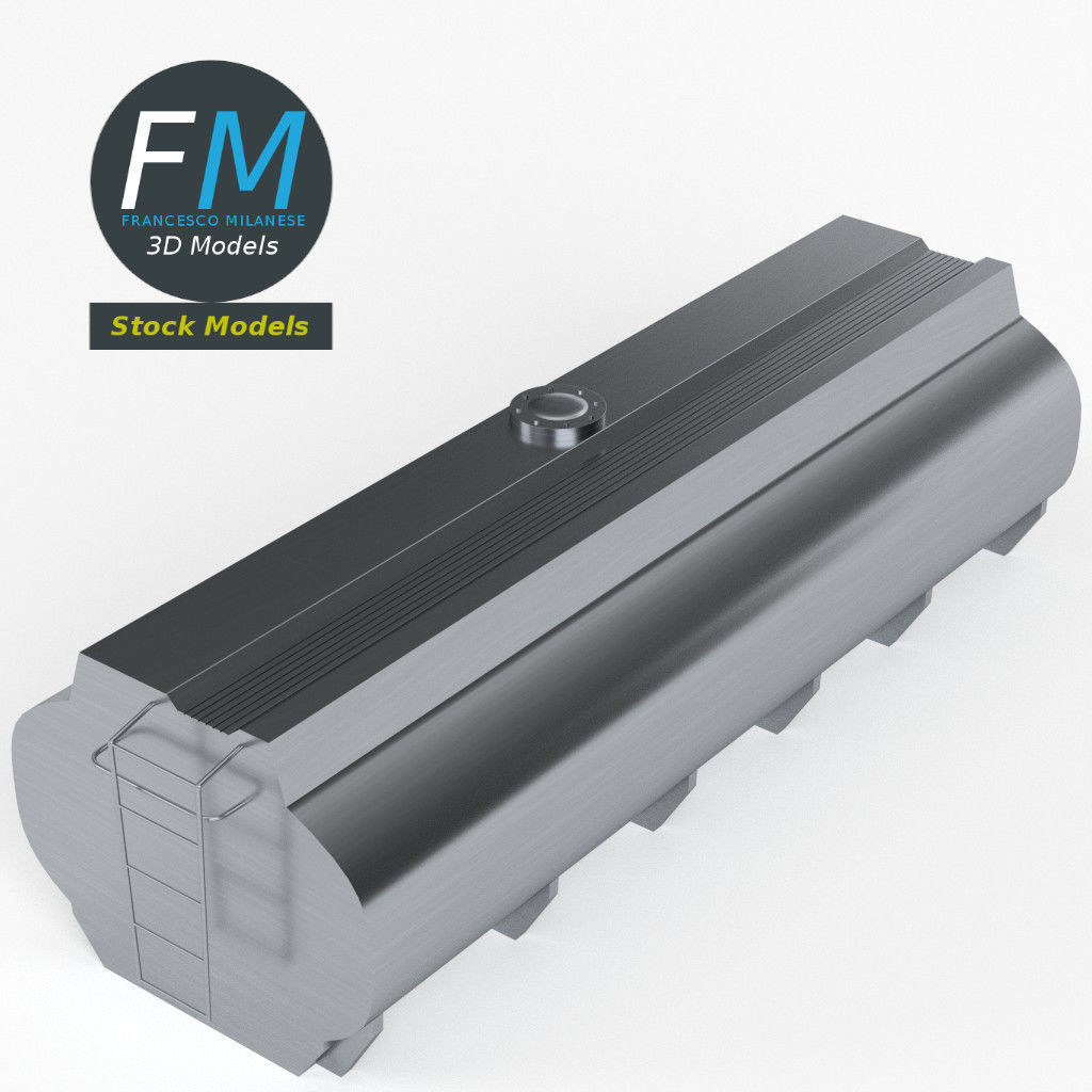 Gasoline tanker 3D model_2