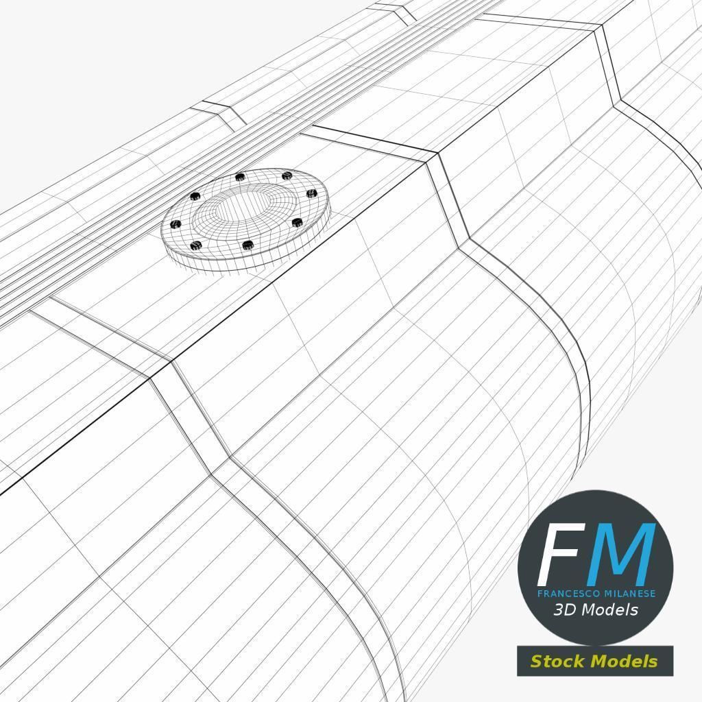Gasoline tanker 3D model_8