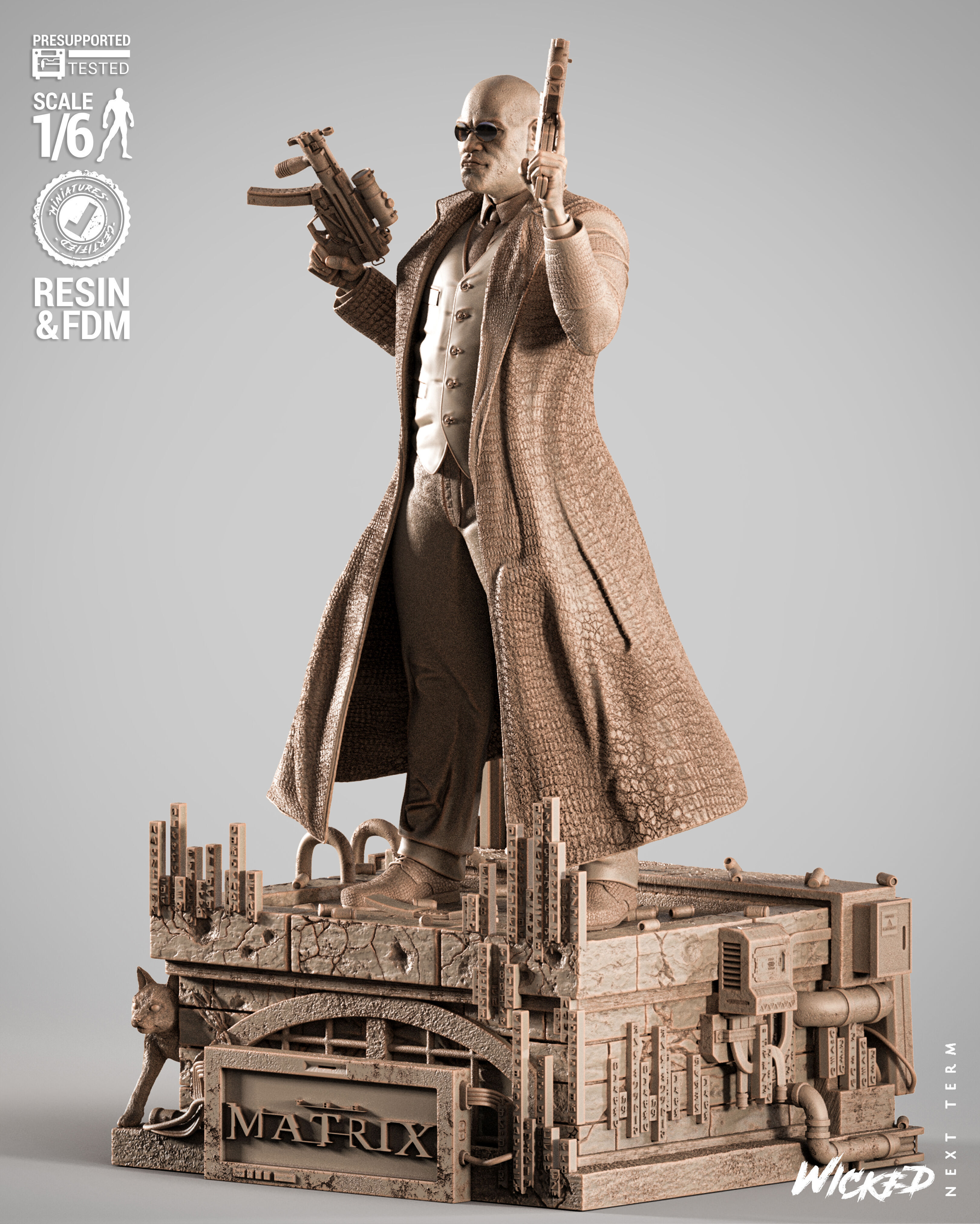 Wicked Movies Morpheus Sculpture 3D print model_9