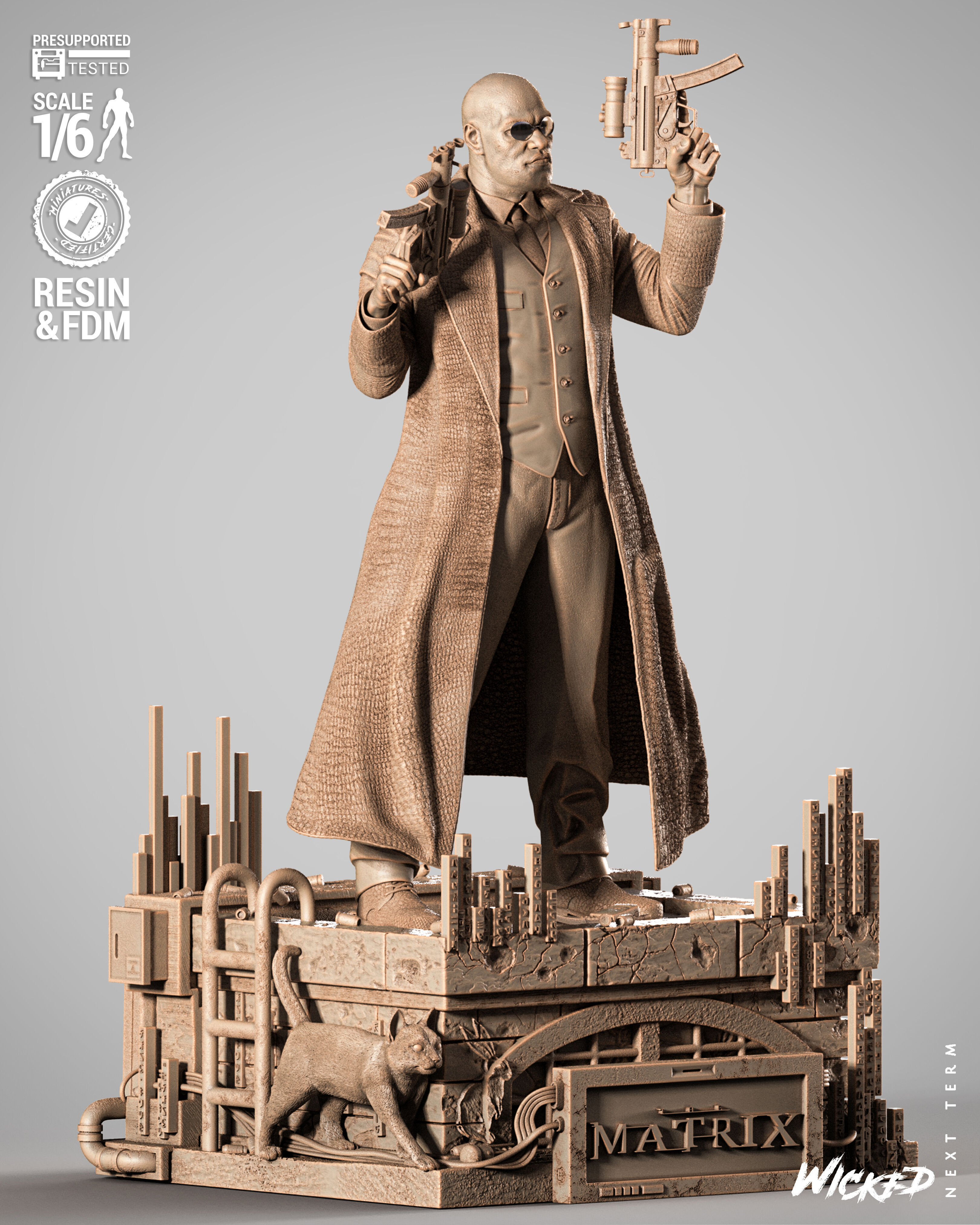 Wicked Movies Morpheus Sculpture 3D print model_2
