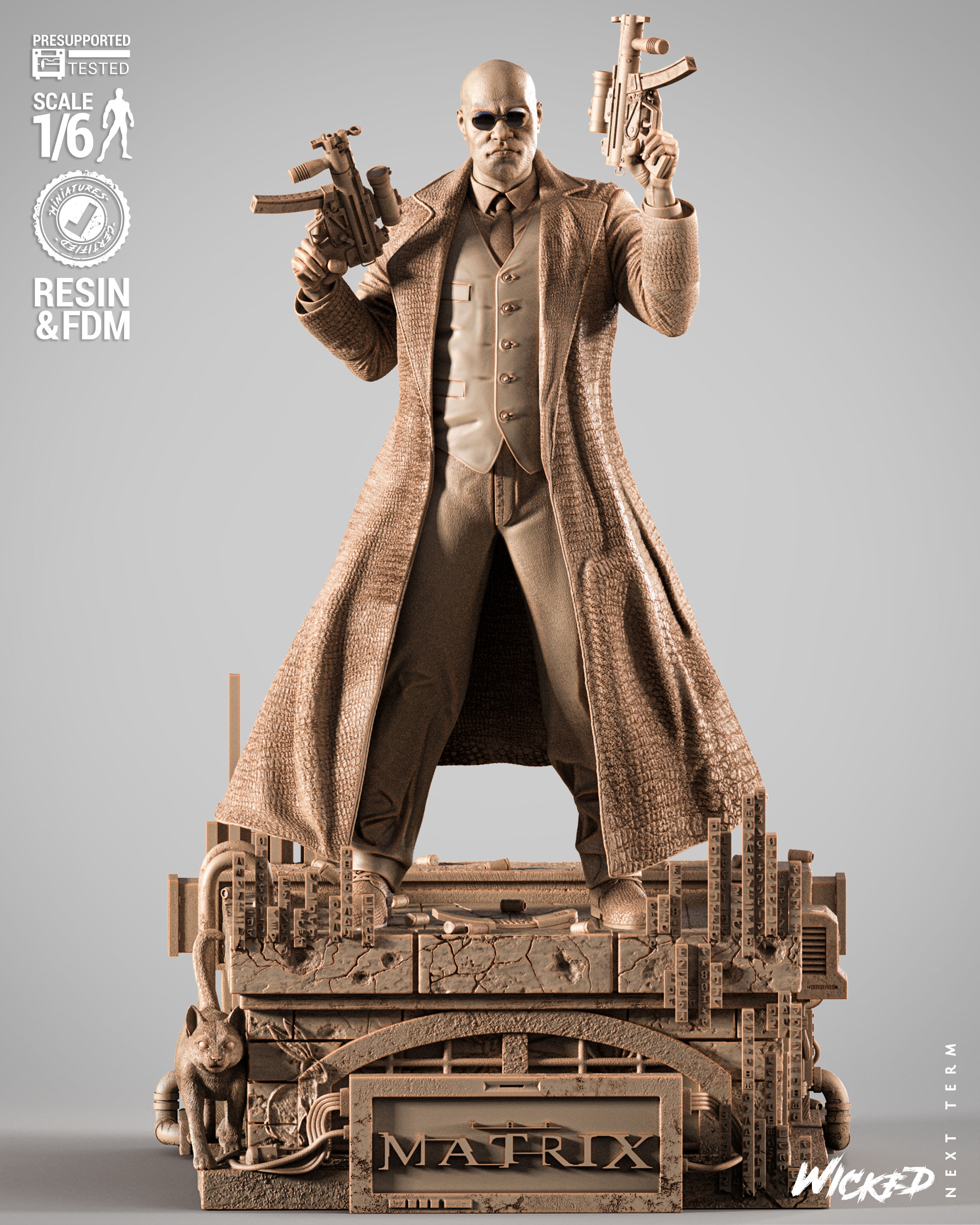 Wicked Movies Morpheus Sculpture 3D print model_1