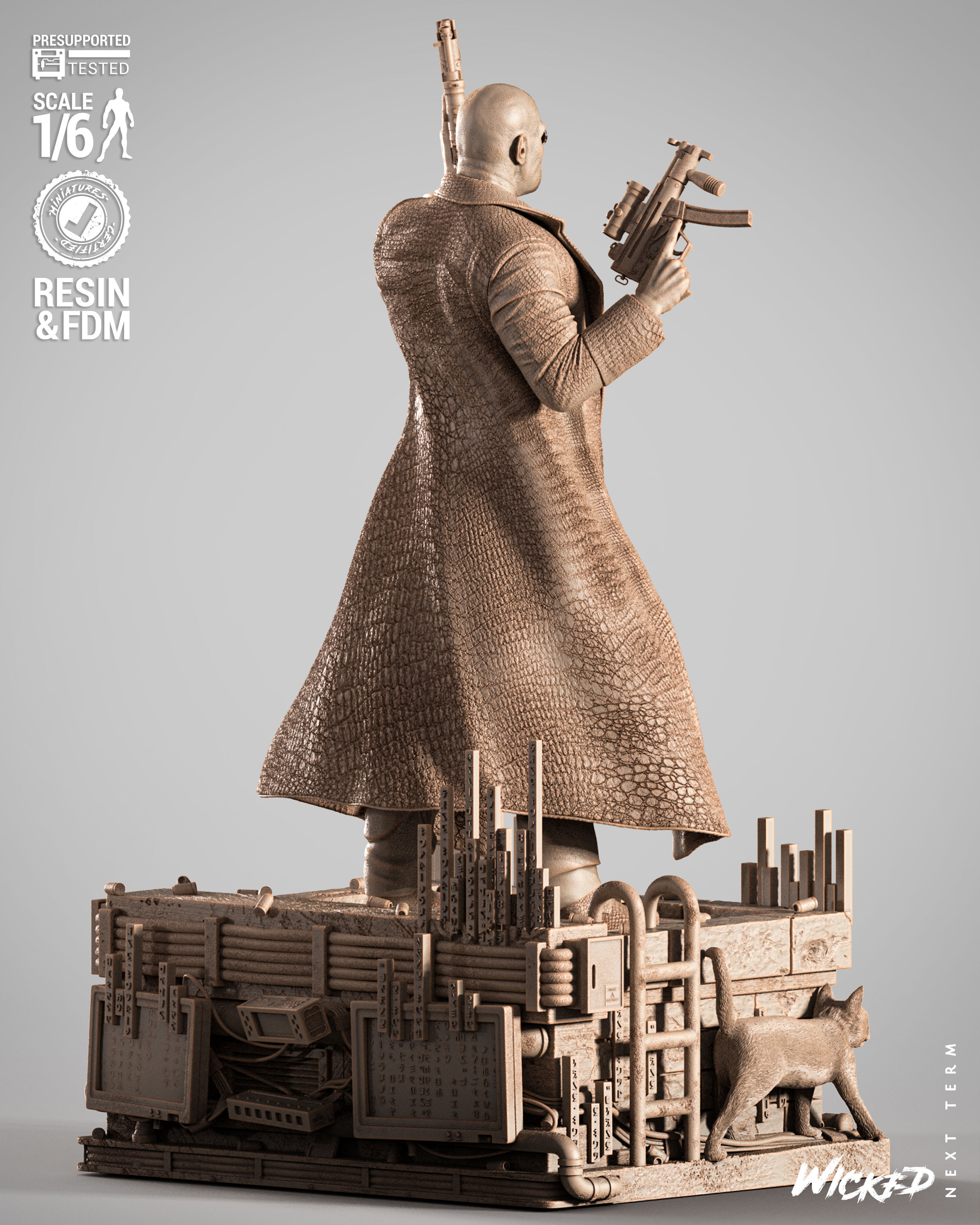 Wicked Movies Morpheus Sculpture 3D print model_5